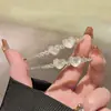 Pasador de Pelo con Forma de Corazón, Pinza para el Pelo de Cristal Estilo Hada, Elegante Accesorio Lateral para el Cabello, Adorno Sencillo para el Flequillo Estilo Bosque