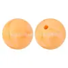 Cuentas Redondas de Silicona de 15 mm Color Caramelo Silicona Grado Alimenticio Mordedor de Bebé Pulsera Collar Cuentas Sueltas en Stock
