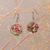 Venta Caliente Transfronteriza de Amazon Pendientes de Flores Secas Estilo Bosque Pendientes de Flores Secas de Resina Fábrica Venta al por Mayor Flores