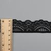 Hilo de encaje elástico de encaje negro, accesorios de ropa de mujer DIY