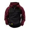 Sudadera con capucha casual de cremallera americana transfronteriza 2025 para hombre, deportiva, para correr, entrenamiento, exterior, de manga larga