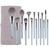 Ventas directas de fábrica Juego de brochas de maquillaje Cangzhou Seiko pelo suave polvo suelto sombra de ojos corrector brocha antibacteriana estuche de cuero portátil juego profesional completo de herramientas de belleza