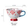 Caneca de Cerâmica Grande Capacidade Aveia Leite Xícara de Café da Manhã Criativa Distinta Fofa Doméstica para Mulheres ins Xícara de Café