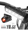 Luz delantera para bicicleta de montaña, superbrillante, de 6600 lúmenes, para conducción nocturna, de aleación de aluminio de alta capacidad, luz frontal horizontal para bicicleta.