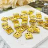 Espaçadores de Pulseira Galvanizados com Cravação de Diamante, Pastilhas Quadradas com Cravação de Diamante, Contas Espaçadoras Galvanizadas para Montagem de Joias Artesanais DIY, Materiais para Acessórios de Joias