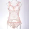 Body de encaje sexy para mujer, caliente y seductor, transparente, transfronterizo, venta directa del fabricante 2037