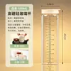 Tazón Pequeño de Vidrio de Borosilicato para Suplementos Alimenticios del Hogar con Tapa, Olla Estofadora Impermeable para Sopa, Botella Rellenable, Tapa de Silicona, Taza Estofadora para Nido de Pájaro