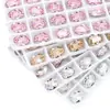 10x14mm Ovo de Pombo Fundo Pontiagudo Oval Vidro K9 Strass 3D para Unha Metabo