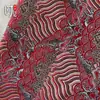 Tela de Brocado Jacquard con Patrón de Olas, Tela de Seda Estilo Antiguo, Materiales DIY para Qipao y Traje Tang, Multicolor