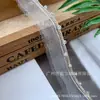 Malla de Cristal con Hilo Dorado y Plateado de un Solo Lado con Perlas Cosidas a Mano, Cinta para Decoración de Ropa, Accesorios de Encaje para Manualidades al por Mayor