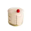 Juego de Tazones para Salsa para Dipear, 5 Piezas de Platos para Condimentos con Tapa y Asa | Reutilizables y a Prueba de Polvo, 4.06 x 3.74 Pulg. Tazones Para Sushi Ketchup Vinagre Snack Aperitivo Aceite de Oliva Salsa de Soja Especias BBQ Fiesta de Cocina RV