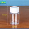 Botellas de Plástico Transparentes de Boca Ancha de 15ml 20ml 30ml, Botellas Cuadradas, Botellas Pequeñas para Medicamentos, Botellas de Almacenamiento para Cuentas