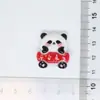 Criativo Brilhante Dia Nacional Personagem Série Panda Acessórios de Resina DIY Capa de Celular Caixa de Armazenamento Clog Ímã de Geladeira