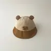 Gorro de bebé coreano Yipan, lindo y fino para verano, sombrero de pescador de dibujos animados para bebé de secado rápido, sombrero para el sol al por mayor