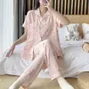 Pijama de Mujer Verano Nueva Llegada Algodón Burbuja Tejido Tela Arrugada Estilo Princesa Ins Lindo Manga Corta Delgado Traje de Casa