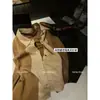 Top de punto con retazos de lino, estilo Old Money, bloques de color, falso dos piezas, para mujer, Nuevo Otoño 2026, Chic Retro, Top Adelgazante