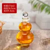 Calabaza creativa de moda 0.50 kg vidrio vino blanco jarra amarilla vino espumoso casero embotellado con tapa botella vacía sellada