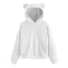 Aliexpress Ebay Amazon Otoño e Invierno Europeo y Americano Nuevo Estilo Sudadera con Capucha de Felpa y Orejas de Conejo Cálida