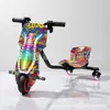 Triciclo de derrape 250W con ajuste de 3 velocidades, triciclo de derrape eléctrico para niños, kart de derrape