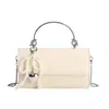2025 Nuevo Bolso de Hombro con Patrón Tejido de Verano para Mujer Bolso Cruzado de Hombro de Moda Bolso de Mano Simple Versátil