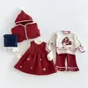 Chaqueta de algodón bordada con conejito para niñas, nueva colección de invierno 2026, linda prenda exterior acolchada para bebés, chaqueta de algodón para niños, zdw6633