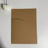 Tarjetas de Invitación Exquisitas Transfronterizas, Sobres y Portatarjetas para Bodas, Compromisos, Fiestas de Cumpleaños y Eventos de Negocios con Sello Sencillo Dorado