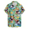 Nueva camisa de verano de manga corta con estampado de moda, elegante sobrecamisa para hombre