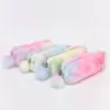 Bolsa de Maquillaje Portátil para Viaje Versión Coreana Estudiante Gran Capacidad Peluche Estuche para Lápices Girly Celebridad de Internet Bolsa de Almacenamiento Portátil para Otoño e Invierno