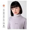 Camiseta Básica de Gola Alta para Meninas Primavera e Outono 2025, Gola Solta para Crianças Maiores, Manga Longa, Gola Média, Roupa Térmica Interna Quente
