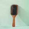Pente com Airbag de Madeira de Lótus Avanda, Alta Elasticidade, Quadrado, Placa Grande, Pente Doméstico para Alisar Cabelo, Pente para Massagem do Couro Cabeludo