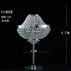 Adereços de Casamento Suporte de Flor de Gelo de Cristal Decoração da Mesa Principal Suporte de Flores para Mesa do Salão de Casamento Vaso Europeu Ornamentos de Ferro