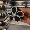 Horquilla de perlas con flor grande estilo Dongdaemun coreano, mismo estilo, clip para flequillo femenino, accesorios para el cabello de la parte trasera de la cabeza, clip lateral para niña, clip superior