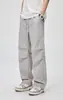 Pantalones Casuales Plegados para Hombre Fengshe / Ropa de Trabajo para Hombre Primavera Otoño Exterior Holgados Rectos Cargo Pantalones con Cordón Pantalones Paracaídas Pantalones Largos