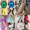 (Medias de Aceite de Caballo Color Azul Zafiro) Medias Sexys de Satén Brillantes 8D Ultra Delgadas, Talla Grande, Reflectantes, Ligeras, Resistentes a Enganches