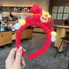 Diadema para Mujer con Acabado de Alta Gama, Lujo Ligero, Diadema Festiva de Felpa Año del Caballo para Año Nuevo, Pinza para el Cabello Amigable para Fotos, Accesorio para el Cabello con Ambiente Festivo