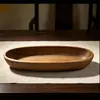 Bandeja de té de nogal vintage, bandeja de té dividida estilo chino, juego de té, plato de postre, plato para merienda de la tarde, plato de frutas