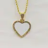 Suporte inferior de amor de fornecimento direto da Amazon transfronteiriço pingente personalizável com fundo de diamante hip hop europeu e americano