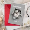 Abastecimiento Directo Transfronterizo Tarjeta de Felicitación Divertida Gato Agujero Roto Creativa Bendición Festiva Tarjeta de Felicitación Personalizada Mascota Linda