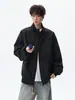 Chaqueta de motocicleta estilo americano tie-dye de piel sintética para hombre, marca de tendencia de verano, elegante chaqueta bomber corta tipo béisbol
