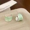 Moda Verão Versátil Fresco Brinco de Tarraxa com Gotejamento de Óleo Personalidade de Nicho Design Doce Fofo de Alto Padrão Brincos para Mulheres