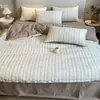 Bolso de mano jacquard estilo coreano juego de ropa de cama de cinco piezas, juego fresco y simple de cuatro piezas para uso doméstico, funda de edredón suave, disponible para venta al por mayor