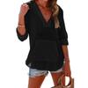 2025 Verano Amazon Sudadera con Capucha para Cubrir en la Playa Deportiva Manga Larga Cuello en V Bolsillo con Capucha Camisa Top para Mujer