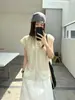 Blusa de lino Han Xun estilo japonés, ambiente relajado, ligera y transpirable, top con manga de volantes pequeña, estilo verano 2026, 26648