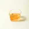Taza de té de vidrio de borosilicato alto en forma de gota de agua, resistente al calor, estilo japonés, separador de té, mar de té transparente, nueva taza de té, taza de té uniforme, alta transparencia