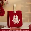 Bolsa de mano para boda, bolsa de regalo, recuerdos, sobres rojos especiales bordados en terciopelo para los novios, colección completa de artículos para bodas