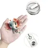 Clip de Pinza para Insignia de Elefante Plano Acrílico Nuevo Transfronterizo, Clip para Identificación, Hebilla Retráctil de Fácil Extracción