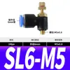 Conector Neumático SL8-02 Válvula de Aceleración SL6-01 Válvula de Control de Velocidad SL4-M5 Control de Velocidad Manguera de Aire SL10-03 SL12-04