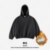 DE Ropa para Hombre Boxy Corta Ancha Marca de Moda Pesado 350G Sudadera con Capucha de Felpa Pesada para Hombre Felpa para Hombre