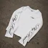 Camiseta de Manga Longa Waffle Estilo Europeu e Americano para Mulheres, Padrão Geométrico, Top Casual Moda de Rua, Branca com Strass, Primavera de 2026
