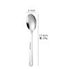 Venta al por mayor de fábrica para camping, juego de cuchillo, tenedor y cuchara de acero inoxidable, cuchara de cabeza extragrande para dormitorio de estudiante, vajilla portátil para exteriores